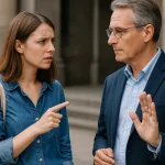 Le tutoiement et le vouvoiement : quand utiliser l’un ou l’autre en français 3 Deux personnes illustrant le tutoiement et le vouvoiement en français.